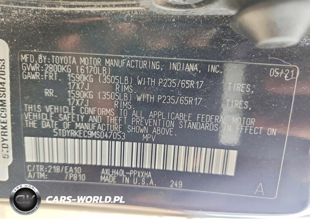 2021 Toyota Sienna Xle VIN:5TDYRKEC9MS047053 - 13