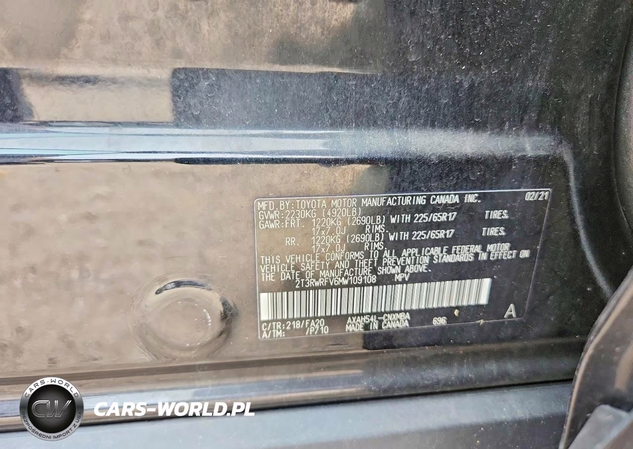 2021 Toyota Rav4 Xle VIN:2T3RWRFV6MW109108 - 12