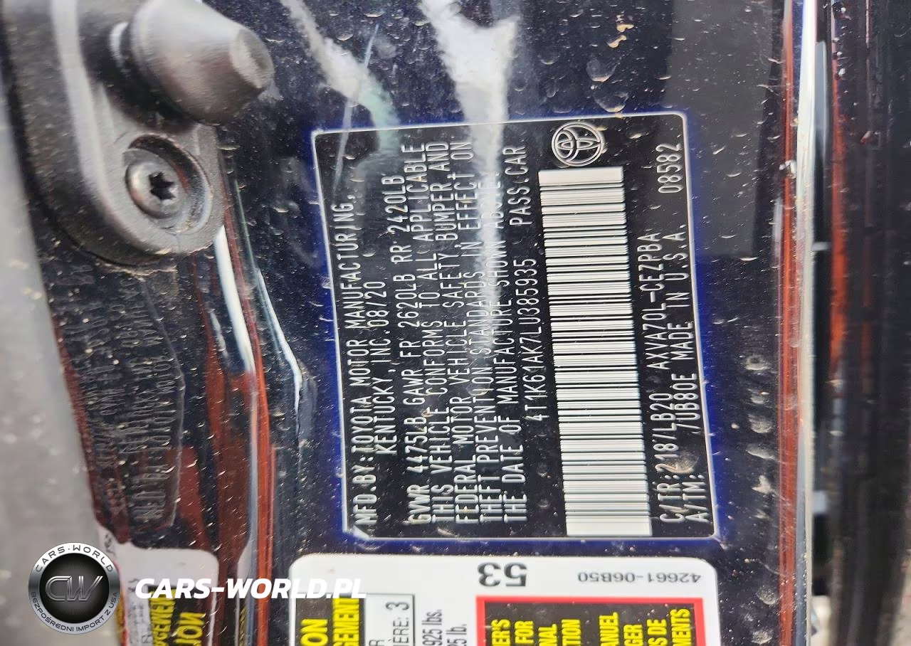 2020 Toyota Camry Xse VIN:4T1K61AK7LU385935 - 13