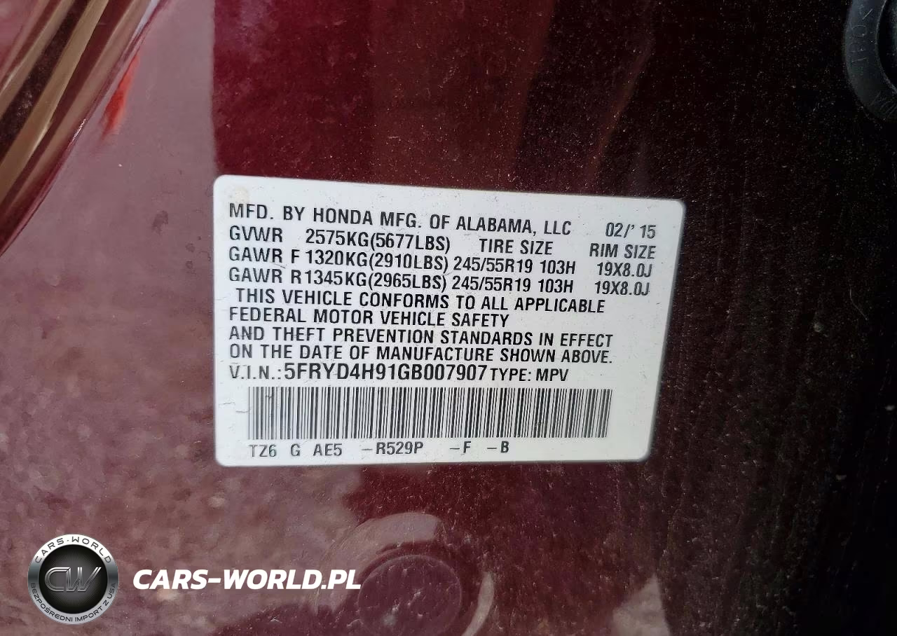 2016 Acura Mdx Advance VIN:5FRYD4H91GB007907 - 14