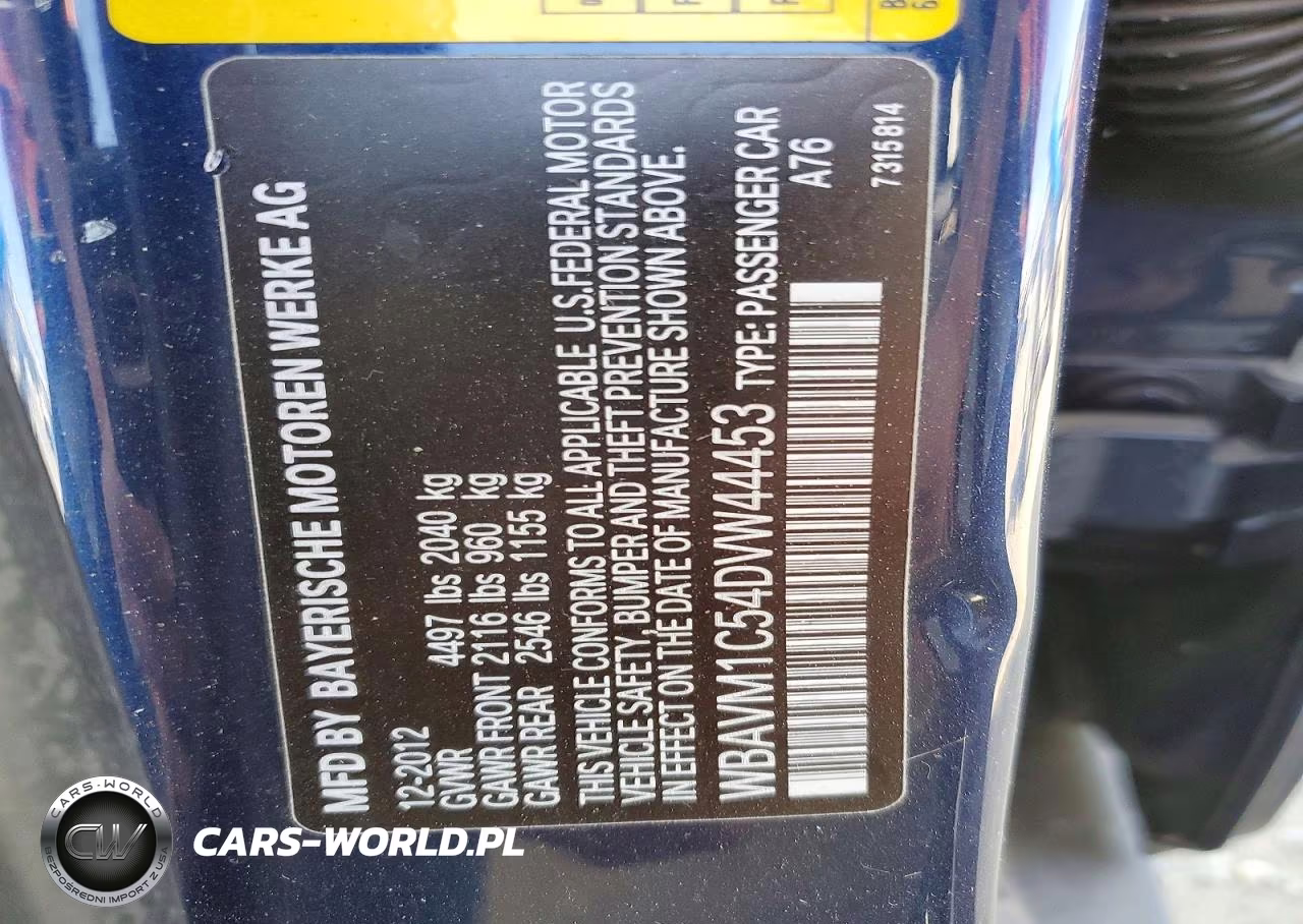 2013 BMW X1 Sdrive28I VIN:WBAVM1C54DVW44453 - 13