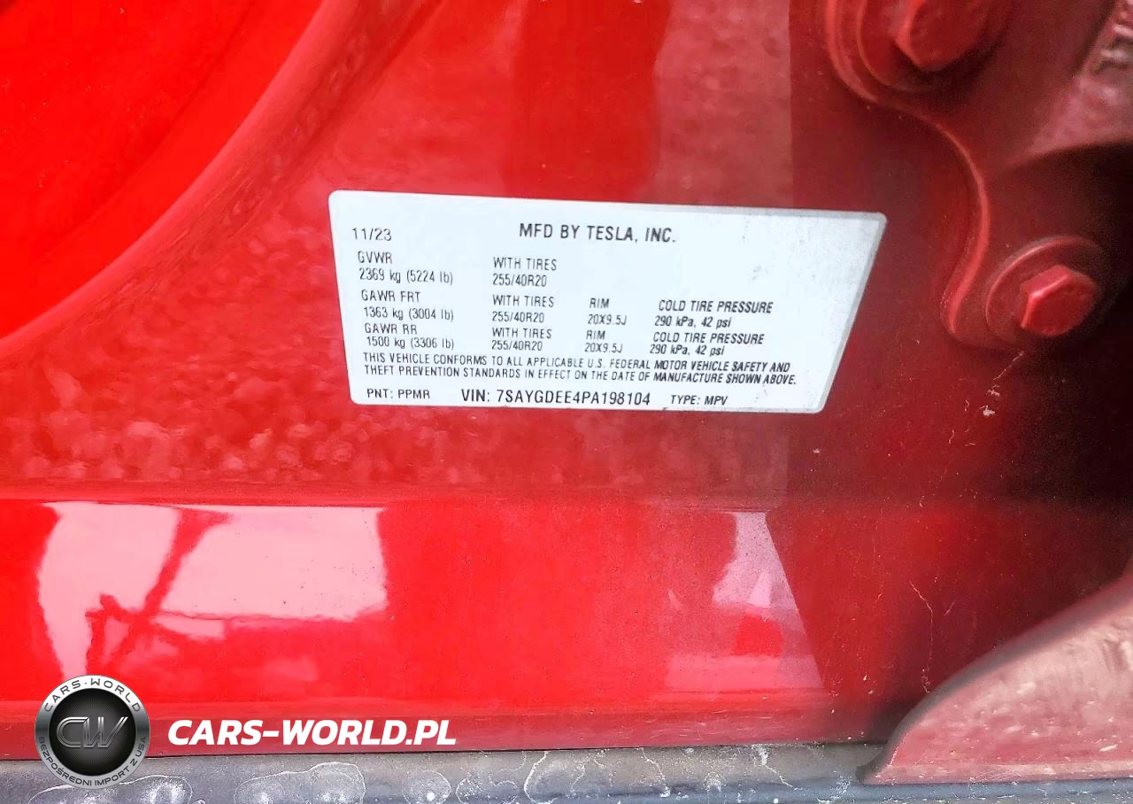 2023 Tesla Model Y VIN:7SAYGDEE4PA198104 - 12