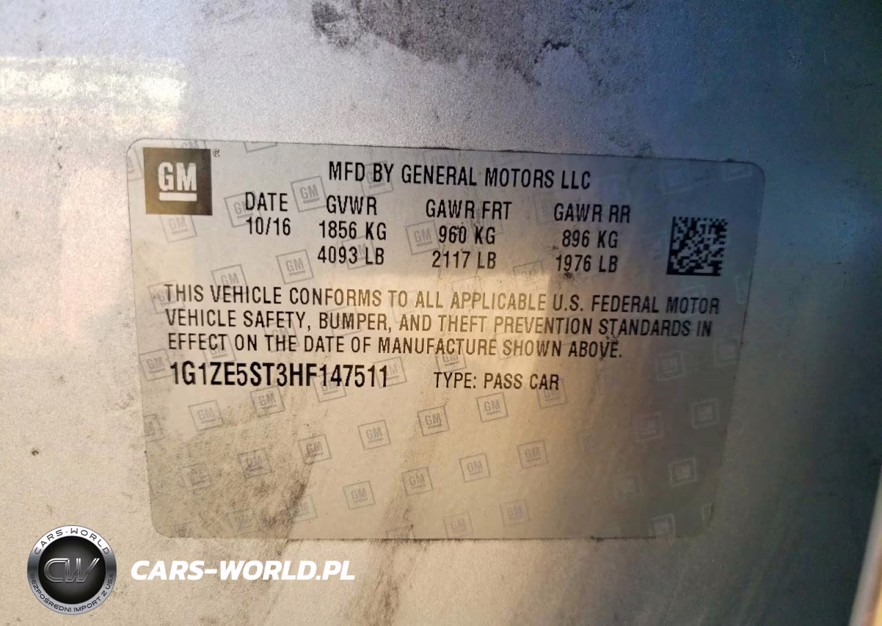2017 Chevrolet Malibu Lt VIN:1G1ZE5ST3HF147511 - 12