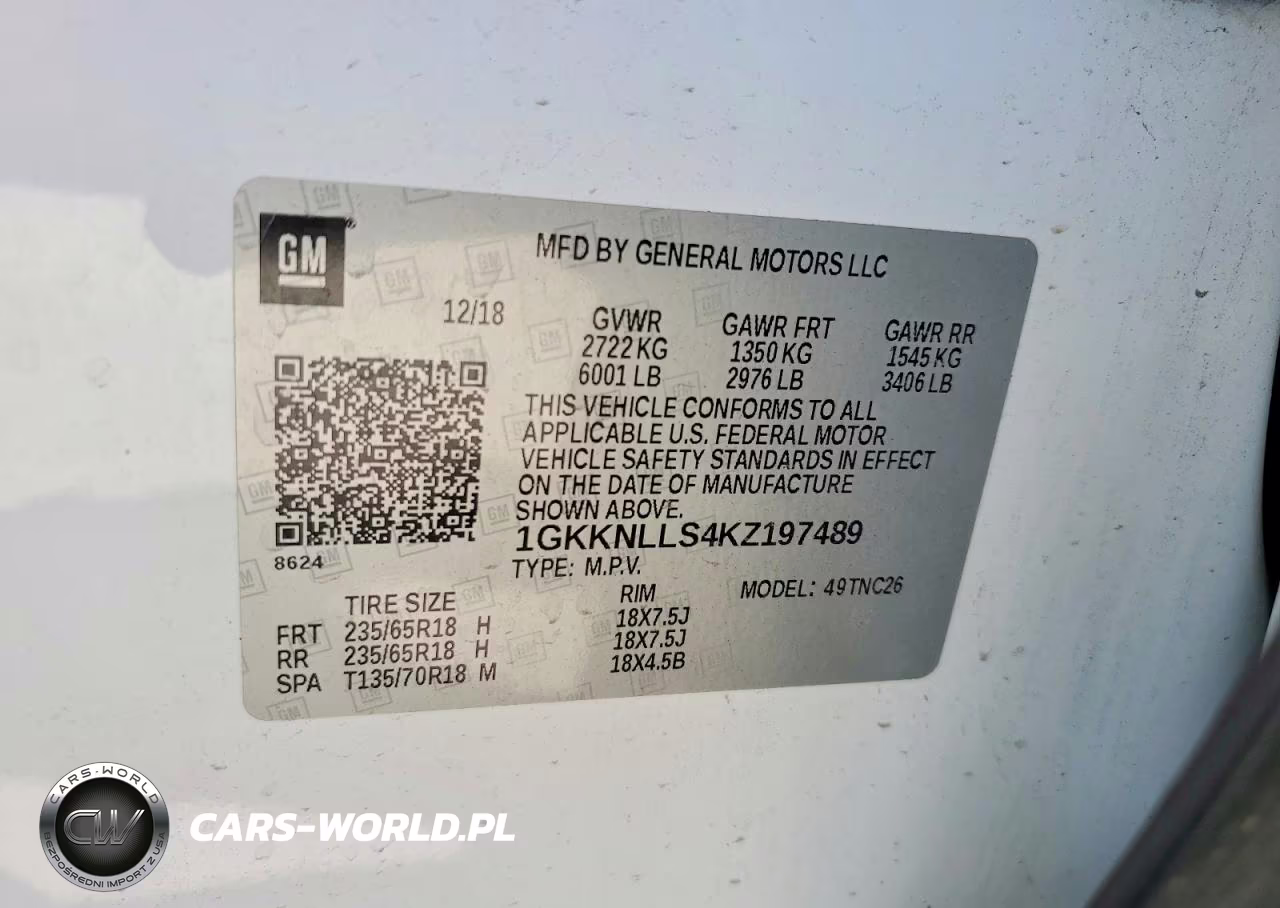 2019 GMC Acadia Sle VIN:1GKKNLLS4KZ197489 - 12