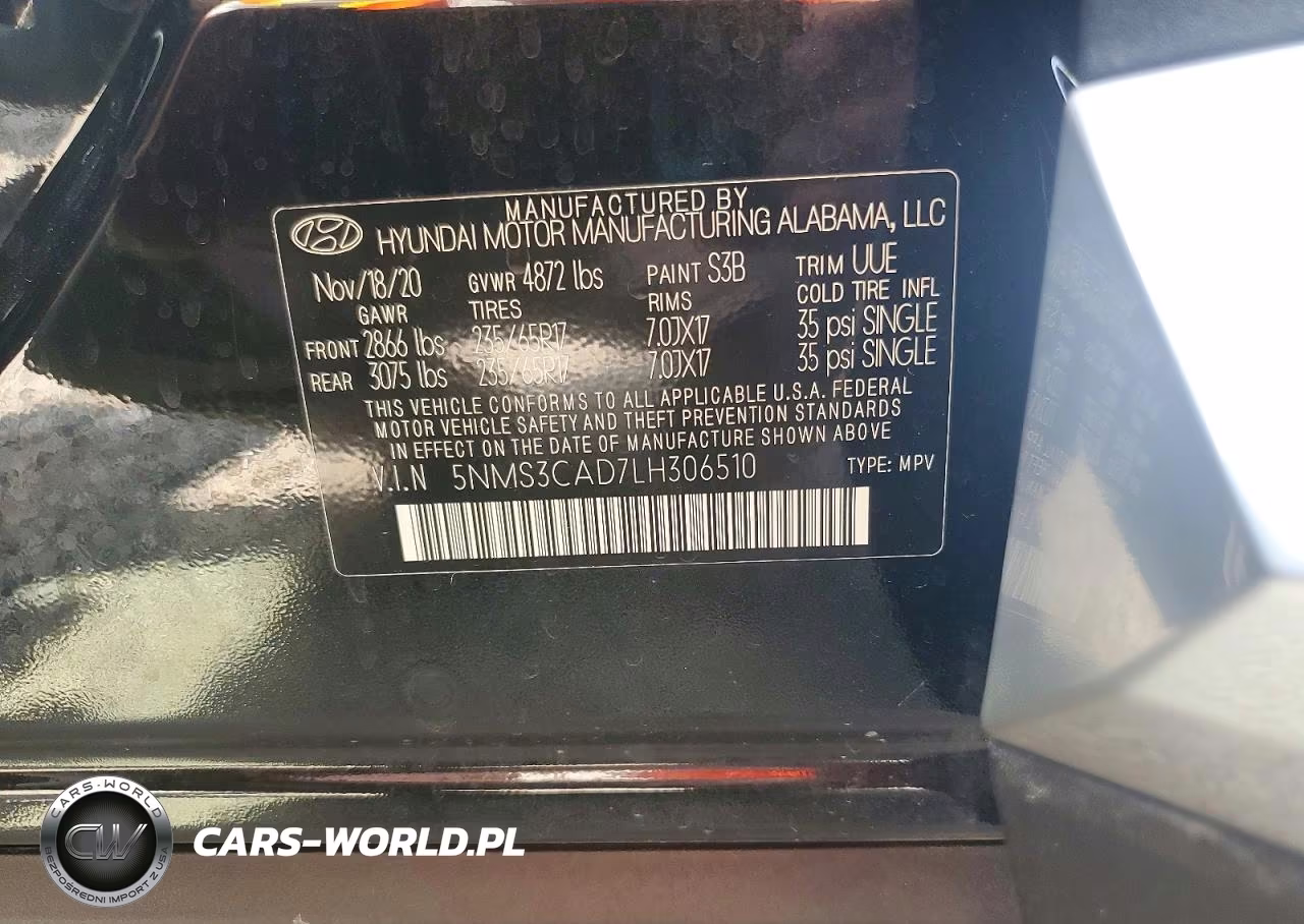 2020 Hyundai Santa Fe Sel VIN:5NMS3CAD7LH306510 - 13