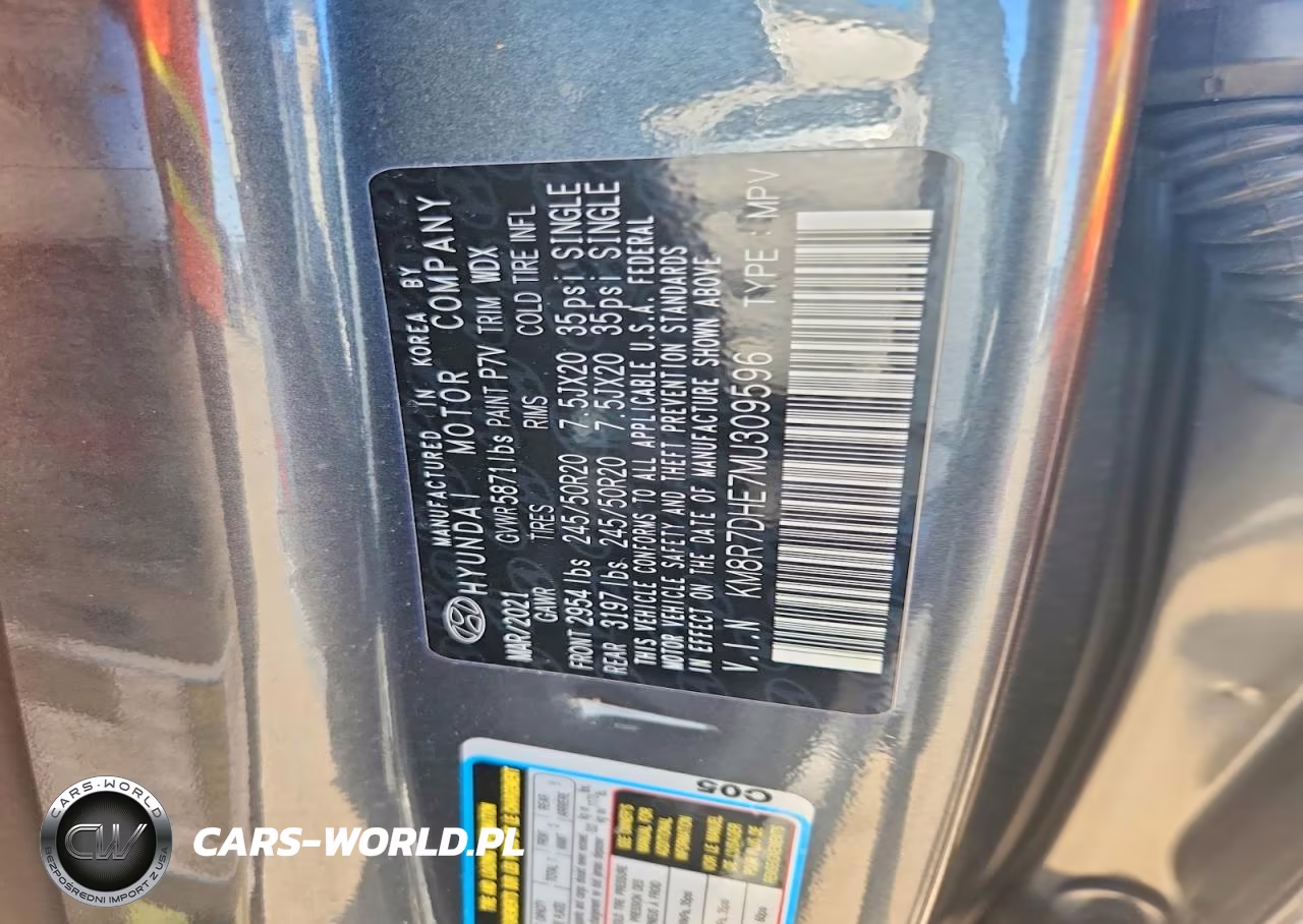 2021 Hyundai Palisade Calligraphy VIN:KM8R7DHE7MU309596 - 13