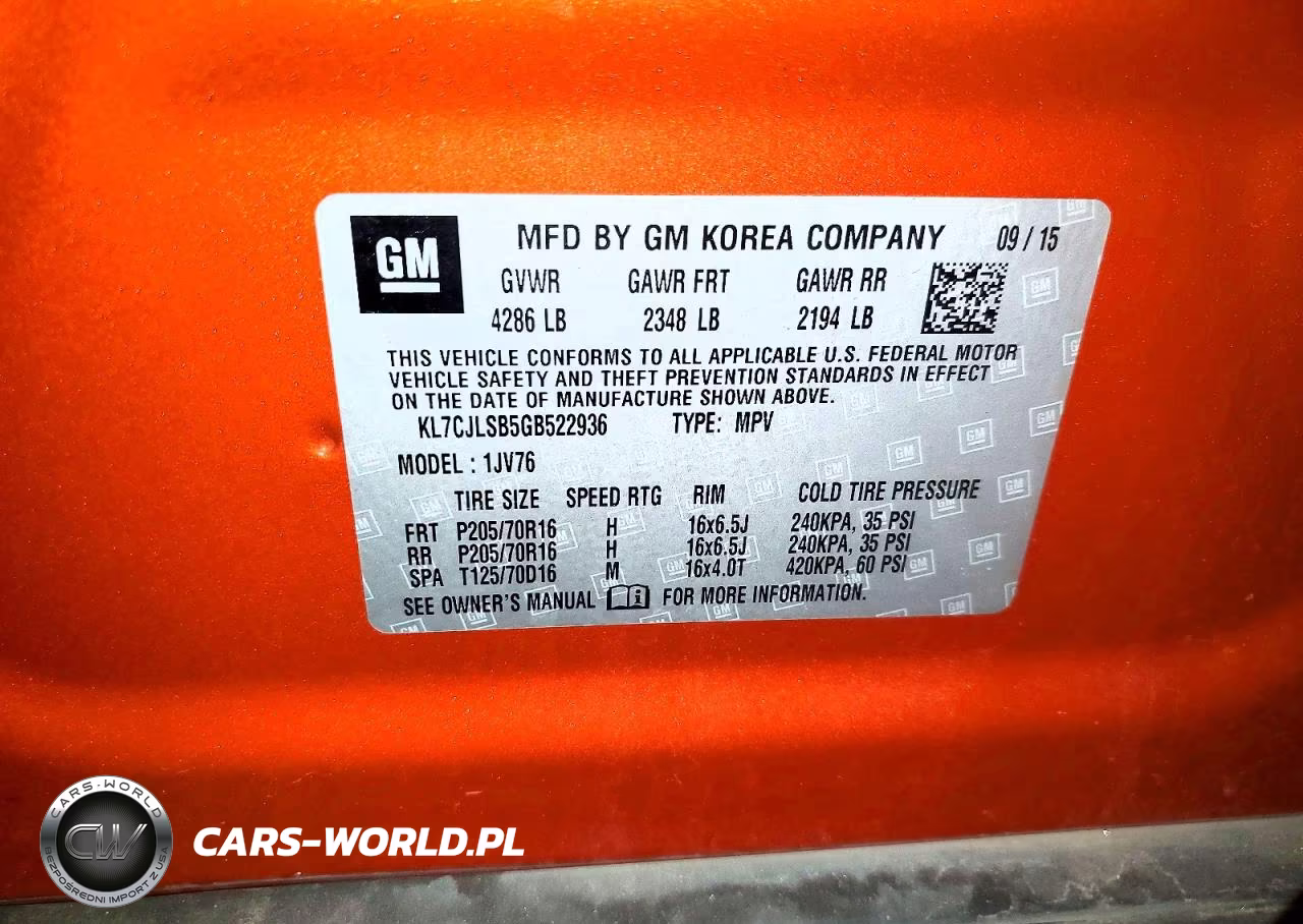 2016 Chevrolet Trax 1Lt VIN:KL7CJLSB5GB522936 - 14