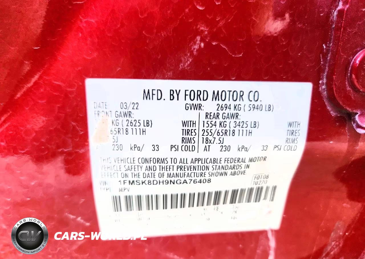 2022 Ford Explorer Xlt VIN:1FMSK8DH9NGA76408 - 13