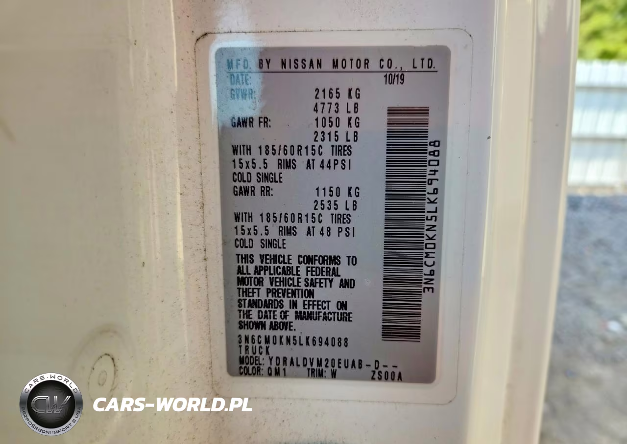 2020 Nissan Nv200 S Delivery Van VIN:3N6CM0KN5LK694088 - 13