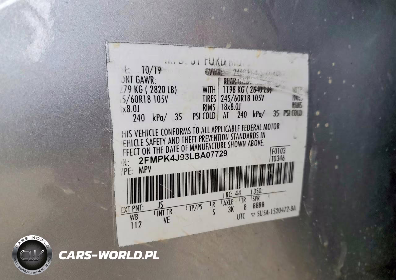 2020 Ford Edge Sel VIN:2FMPK4J93LBA07729 - 13