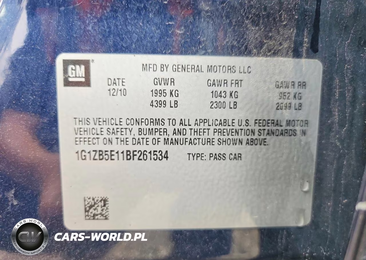 2011 Chevrolet Malibu Ls VIN:1G1ZB5E11BF261534 - 13