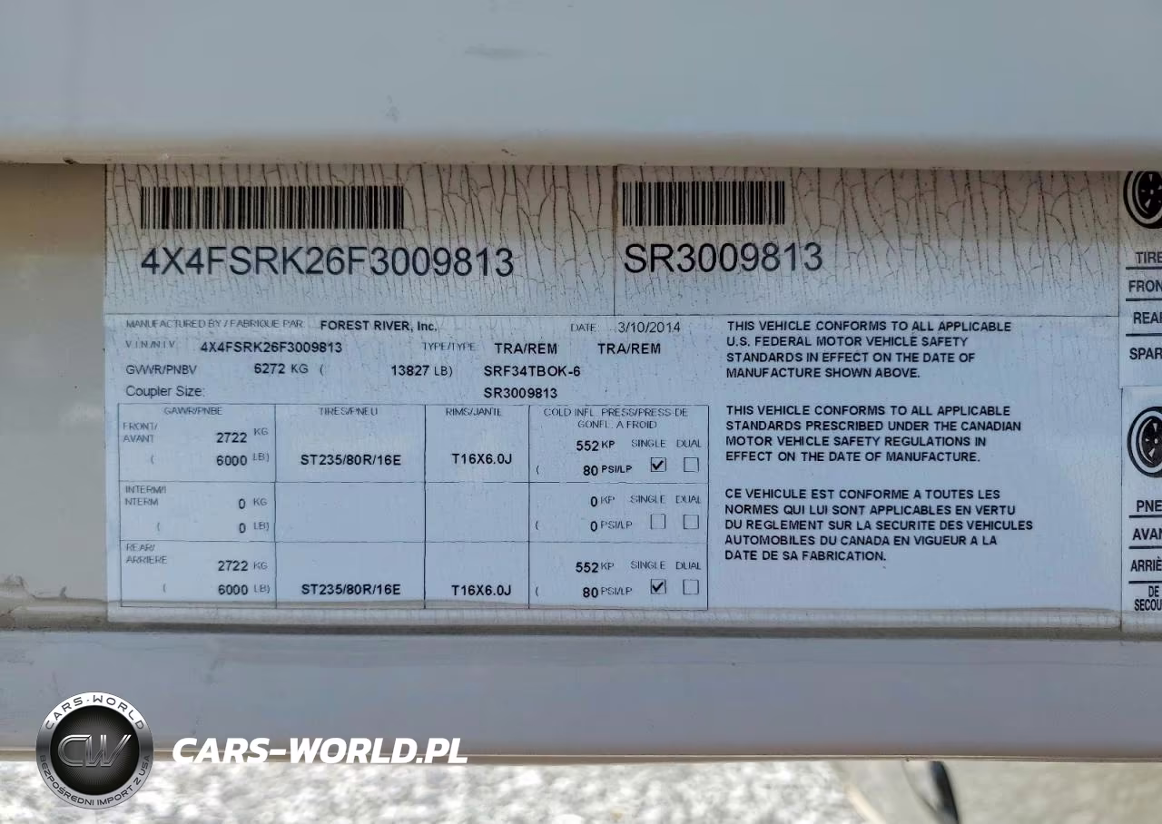 2015 Forrest River Sabre - Utility Trailer VIN:4X4FSRK26F3009813 - 10