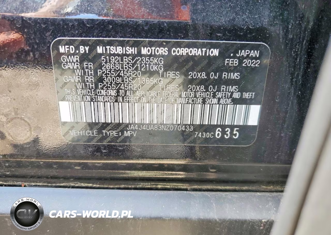 2022 Mitsubishi Outlander Se VIN:JA4J4UA83NZ070433 - 12