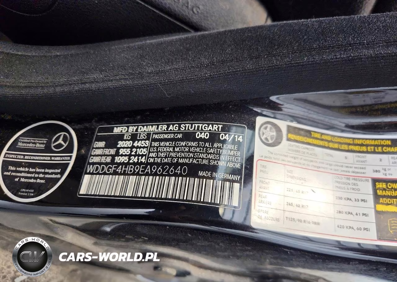 2014 Mercedes-Benz C 250 VIN:WDDGF4HB9EA962640 - 12