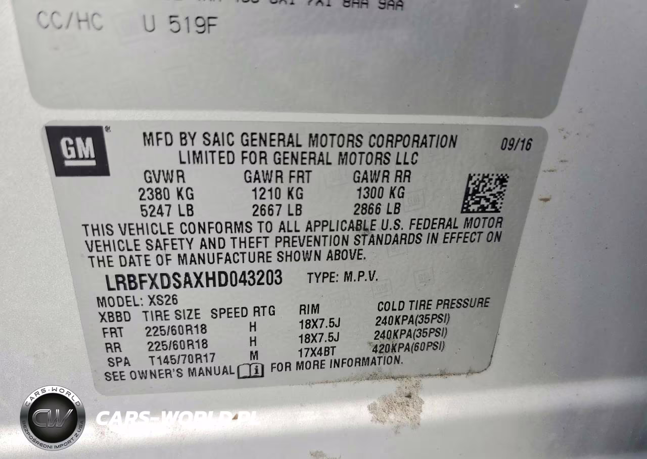 2017 Buick Envision Essence VIN:LRBFXDSAXHD043203 - 13