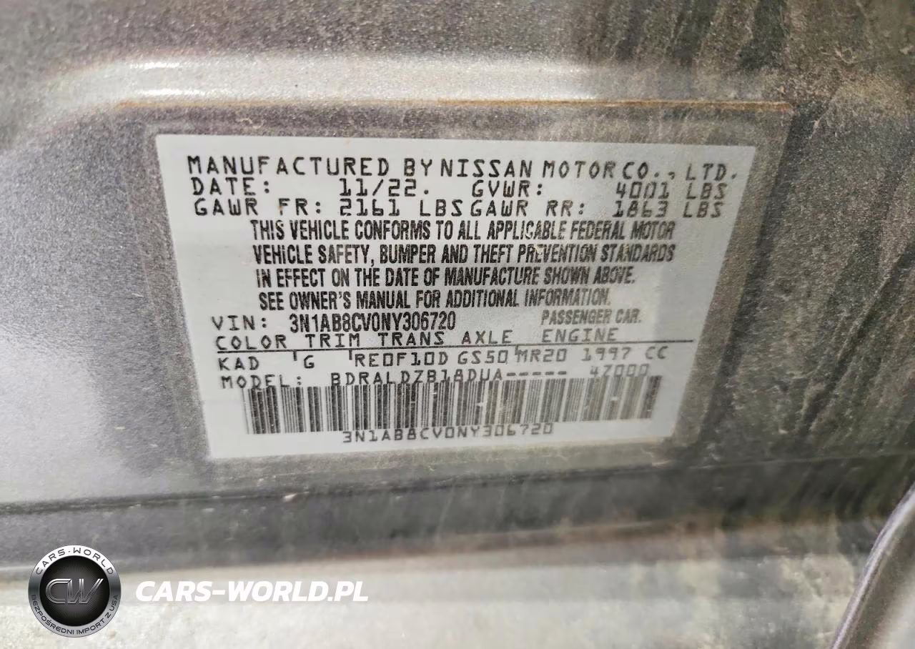 2022 Nissan Sentra Sv VIN:3N1AB8CV0NY306720 - 13