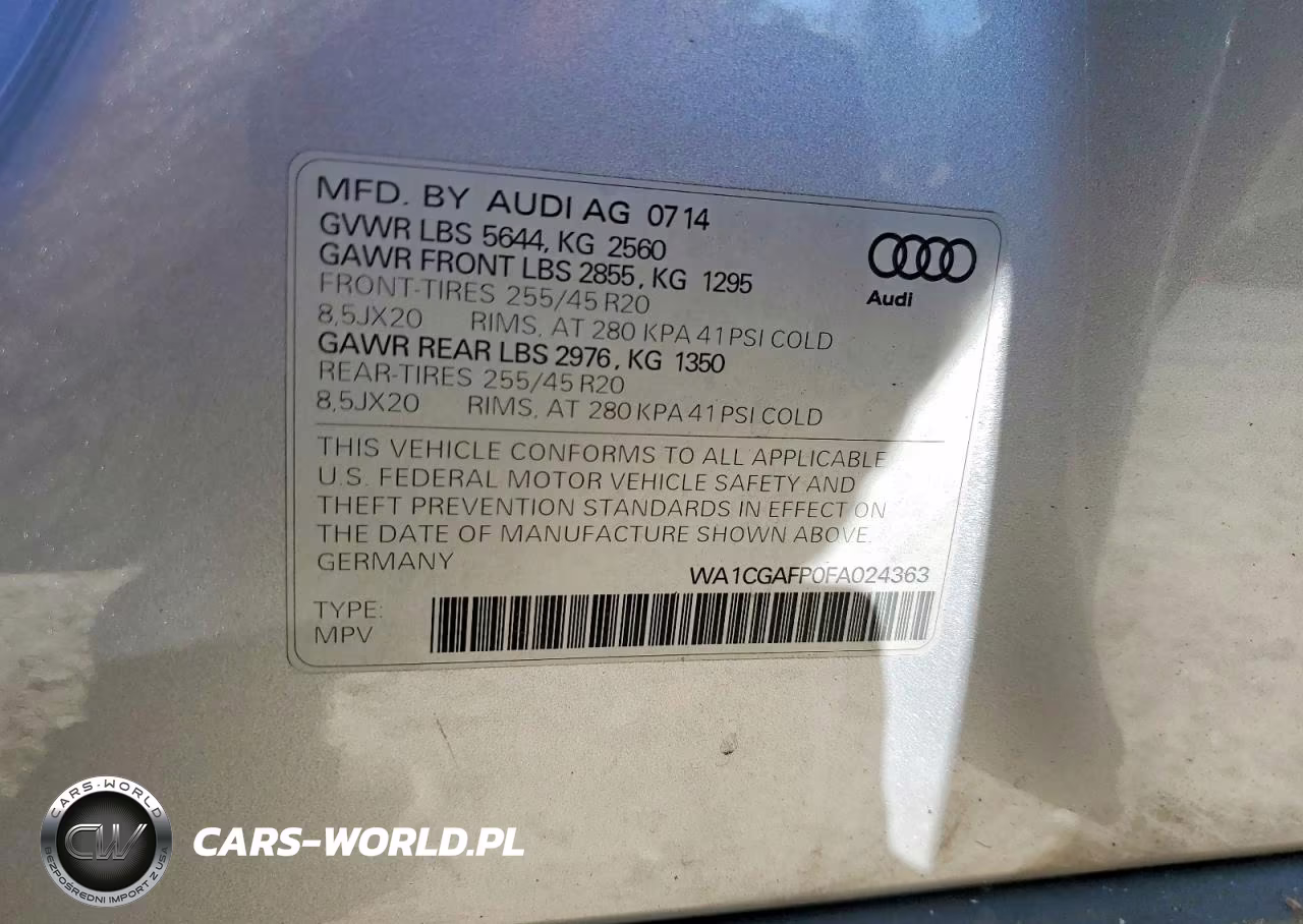 2015 Audi Sq5 Premium Plus VIN:WA1CGAFP0FA024363 - 14