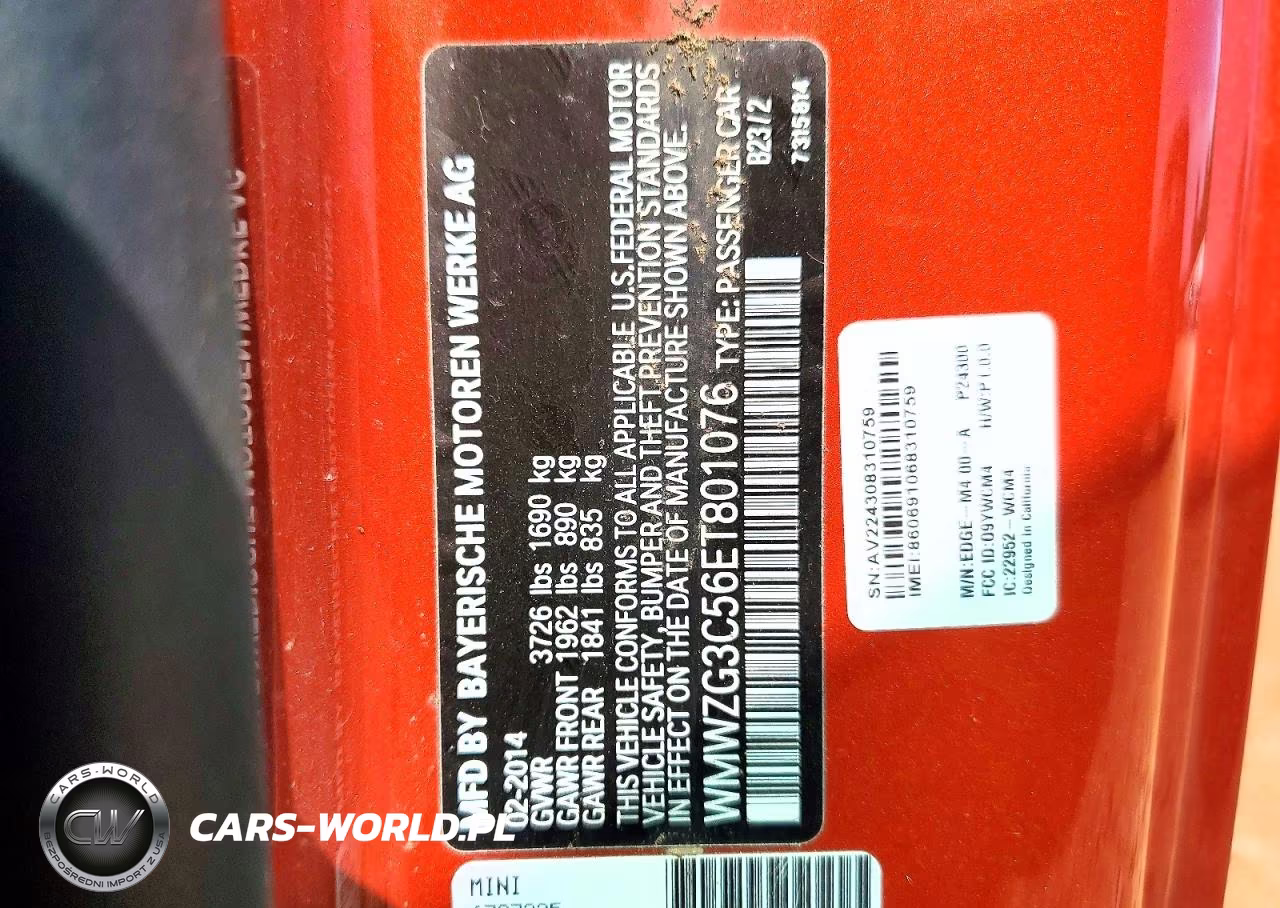 2014 Mini Cooper S Clubman VIN:WMWZG3C56ET801076 - 12
