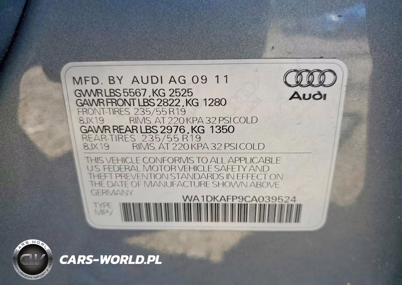 2012 Audi Q5 Premium Plus VIN:WA1DKAFP9CA039524 - 13
