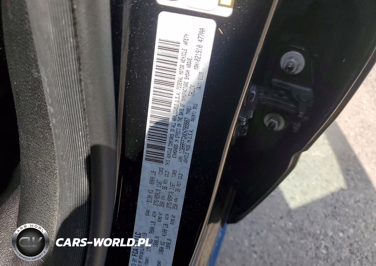 2019 Ram 1500 Big Horn-Lone Star VIN:1C6RRFFGXKN789887 - 12