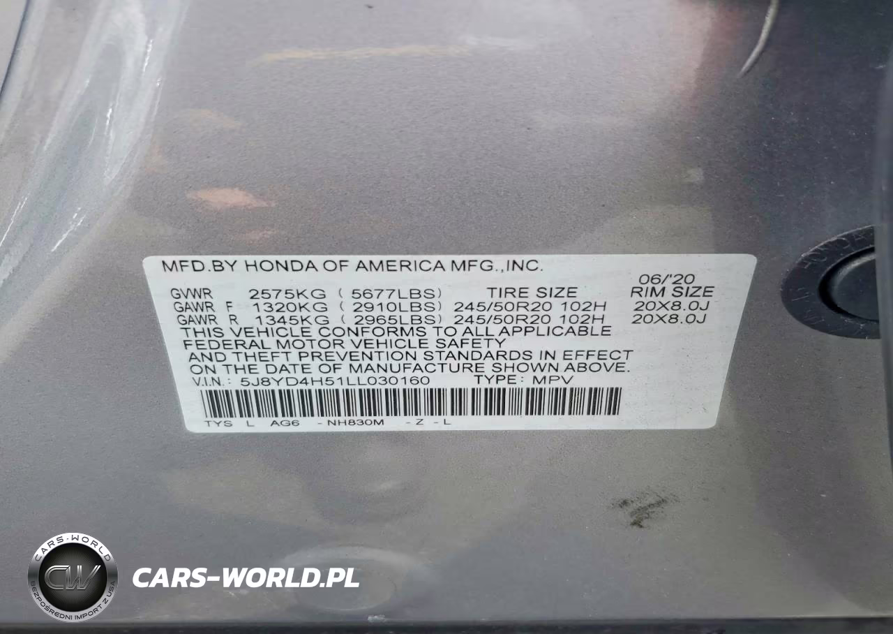 2020 Acura Mdx Technology VIN:5J8YD4H51LL030160 - 14