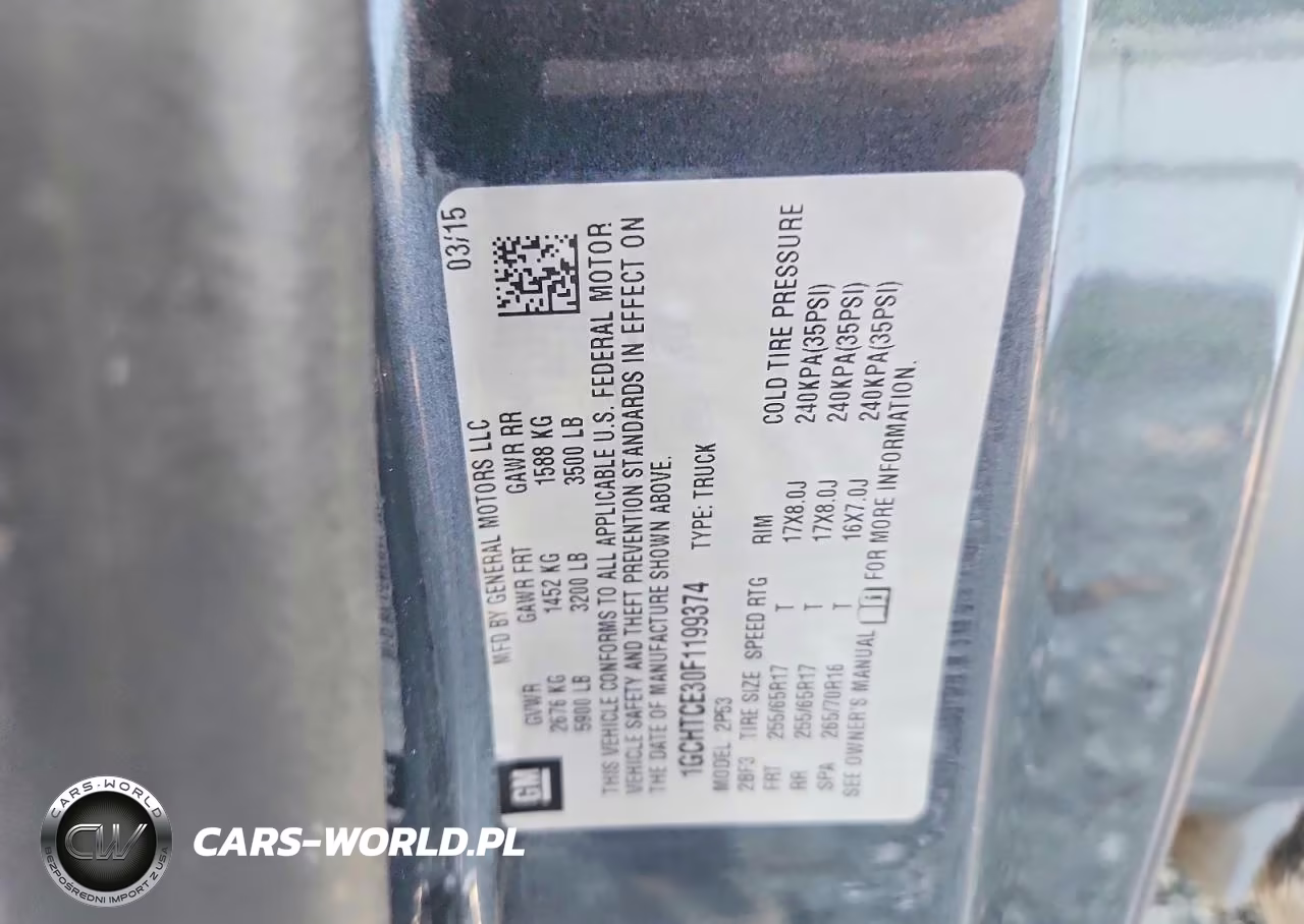 2015 Chevrolet Colorado Z71 VIN:1GCHTCE30F1199374 - 12