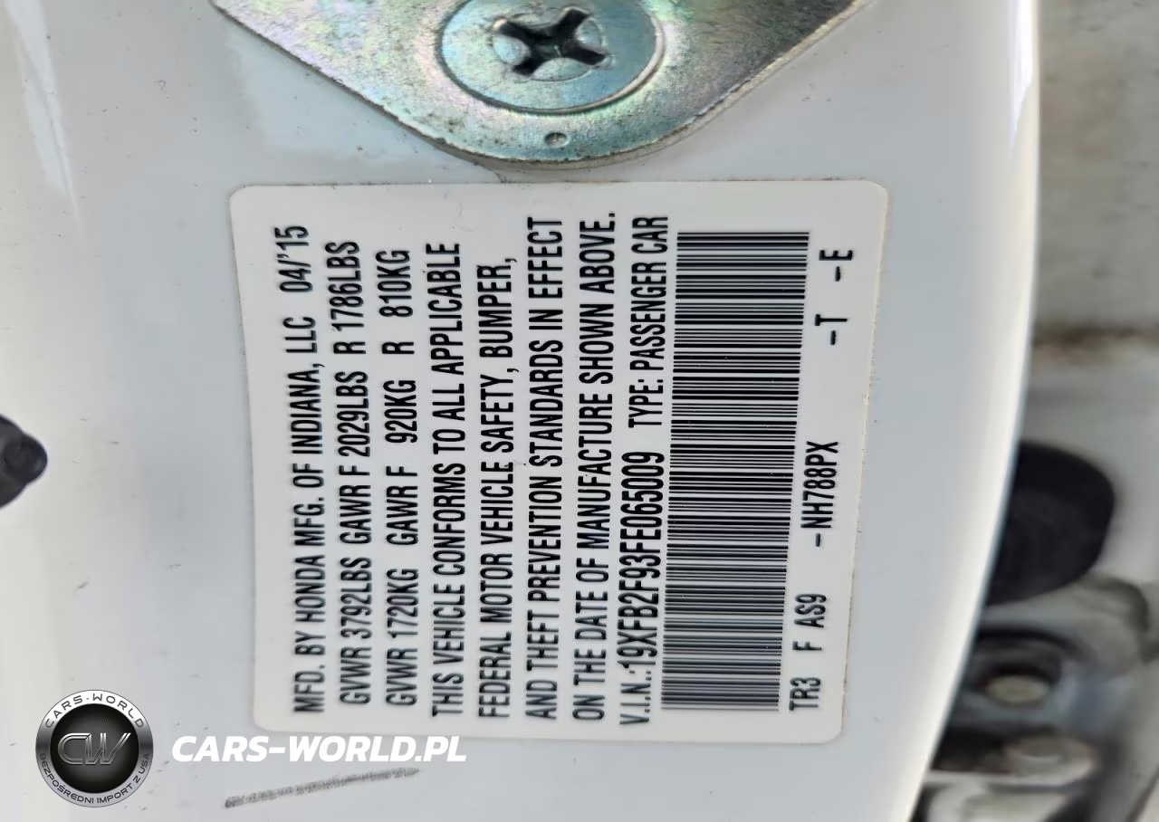 2015 Honda Civic Exl VIN:19XFB2F93FE065009 - 12