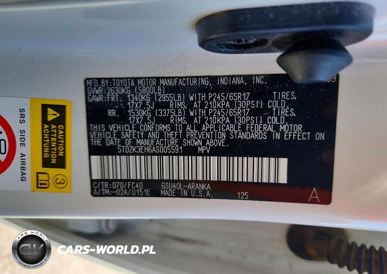2010 Toyota Highlander Base VIN:5TDZK3EH6AS005591 - 13