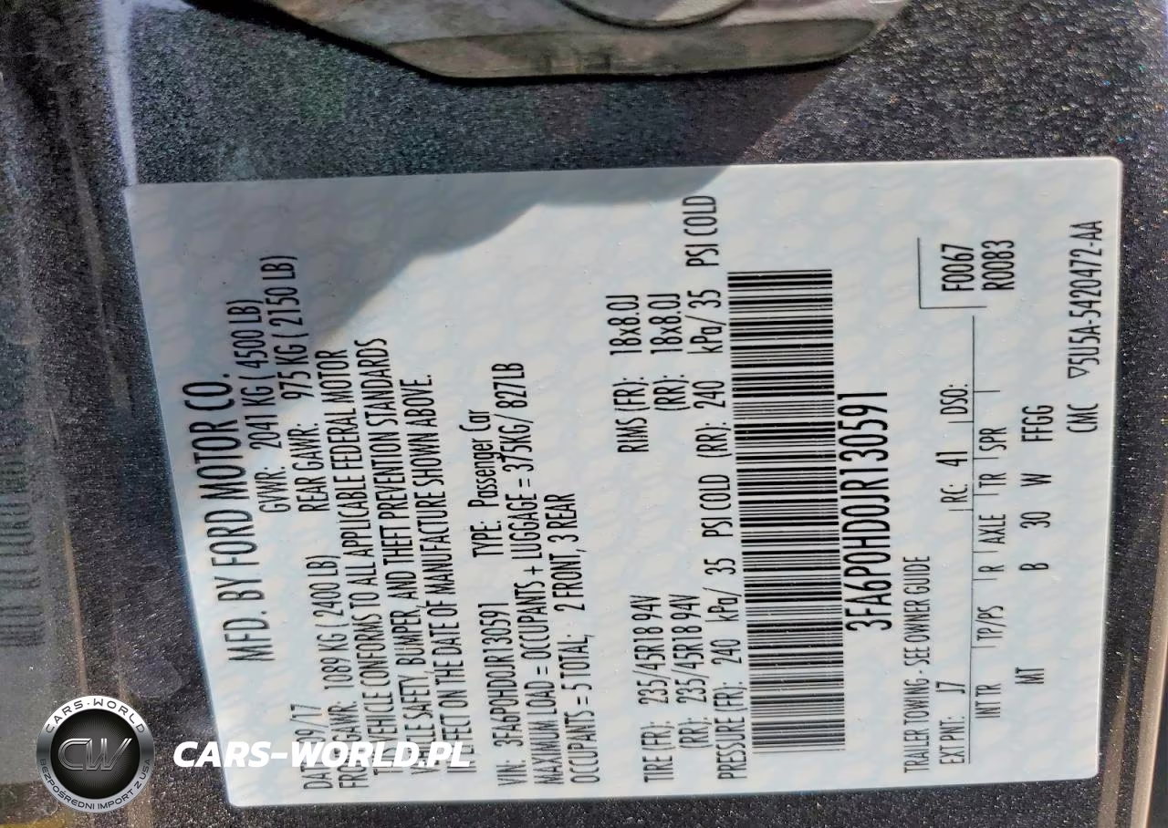 2018 Ford Fusion Se VIN:3FA6P0HD0JR130591 - 12