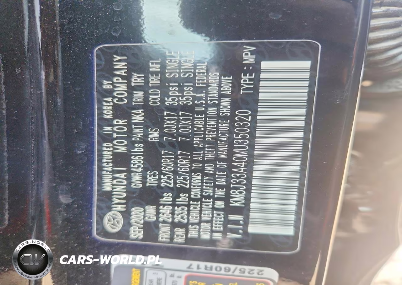 2021 Hyundai Tucson Value VIN:KM8J33A40MU350320 - 14