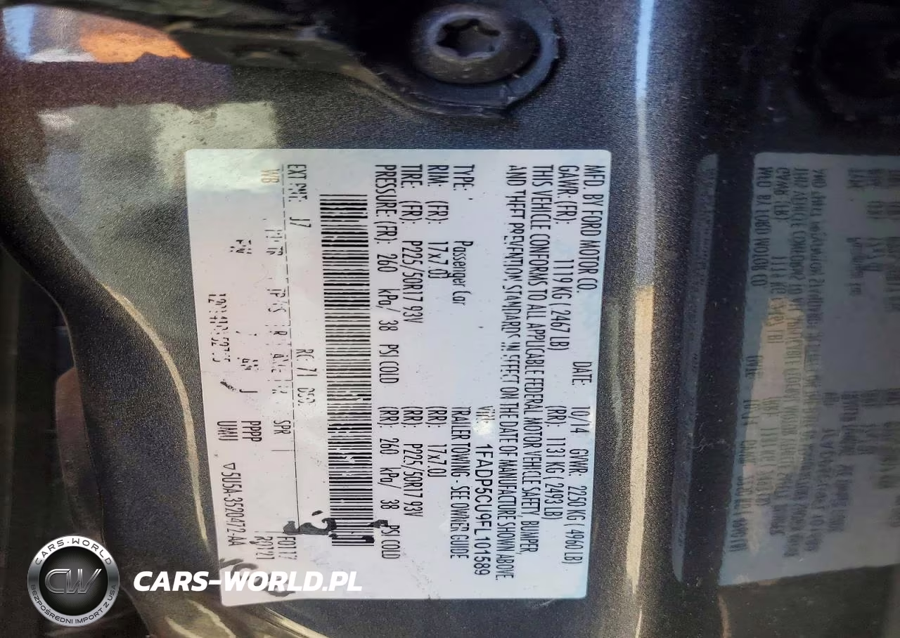 2015 Ford C-Max Premium Sel VIN:1FADP5CU9FL101589 - 12