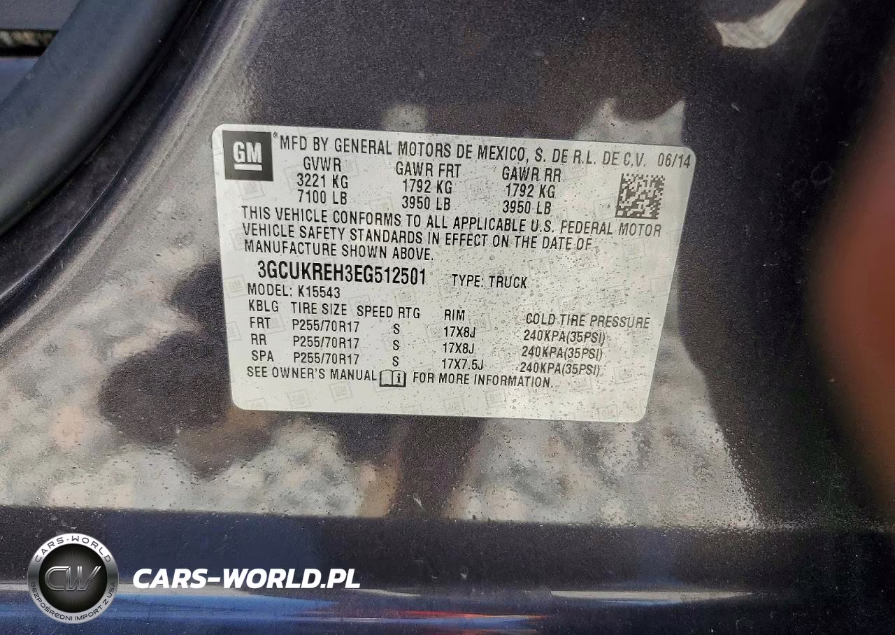 2014 Chevrolet Silverado K1500 Lt VIN:3GCUKREH3EG512501 - 12
