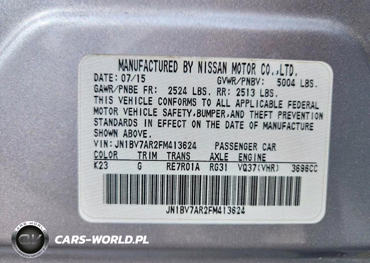 2015 Infiniti Q50 Premium VIN:JN1BV7AR2FM413624 - 12