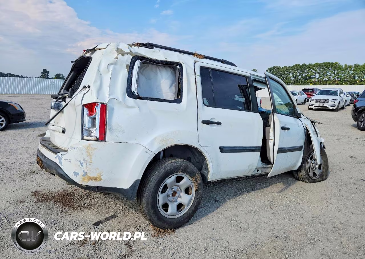 2015 Honda Pilot Lx VIN:5FNYF3H27FB008857 - 3