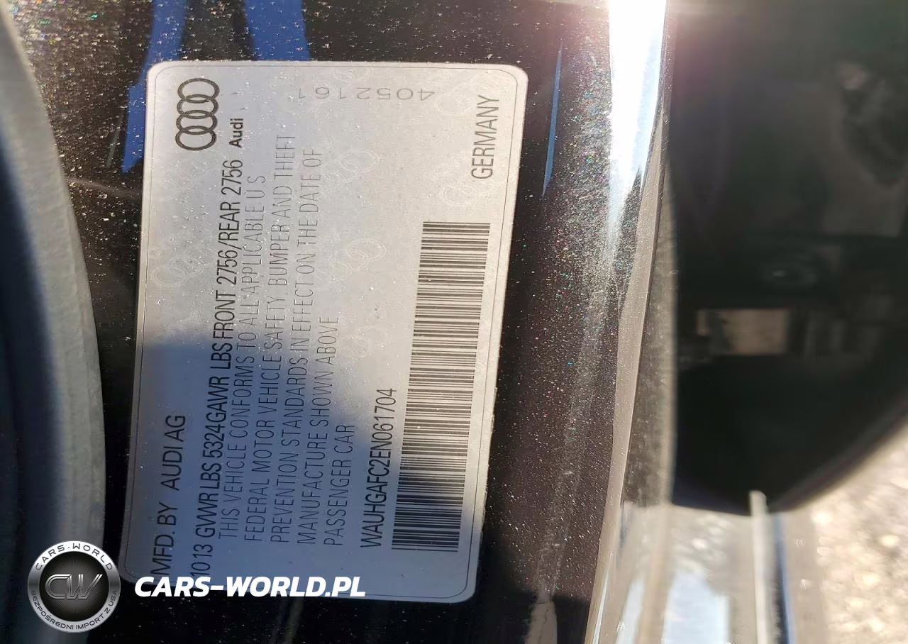 2014 Audi A6 Prestige VIN:WAUHGAFC2EN061704 - 12
