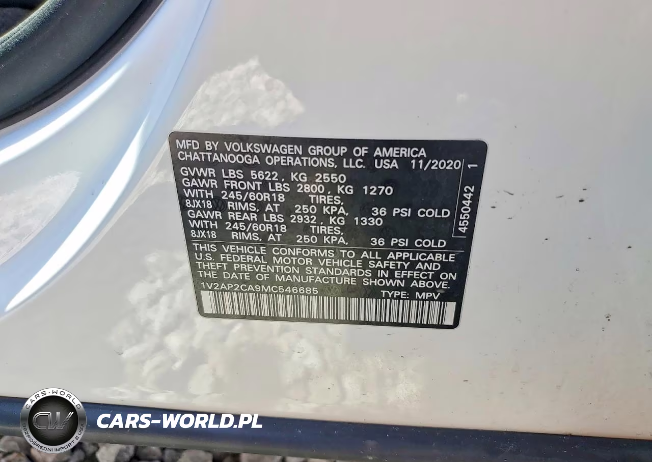 2021 Volkswagen Atlas S VIN:1V2AP2CA9MC546685 - 14