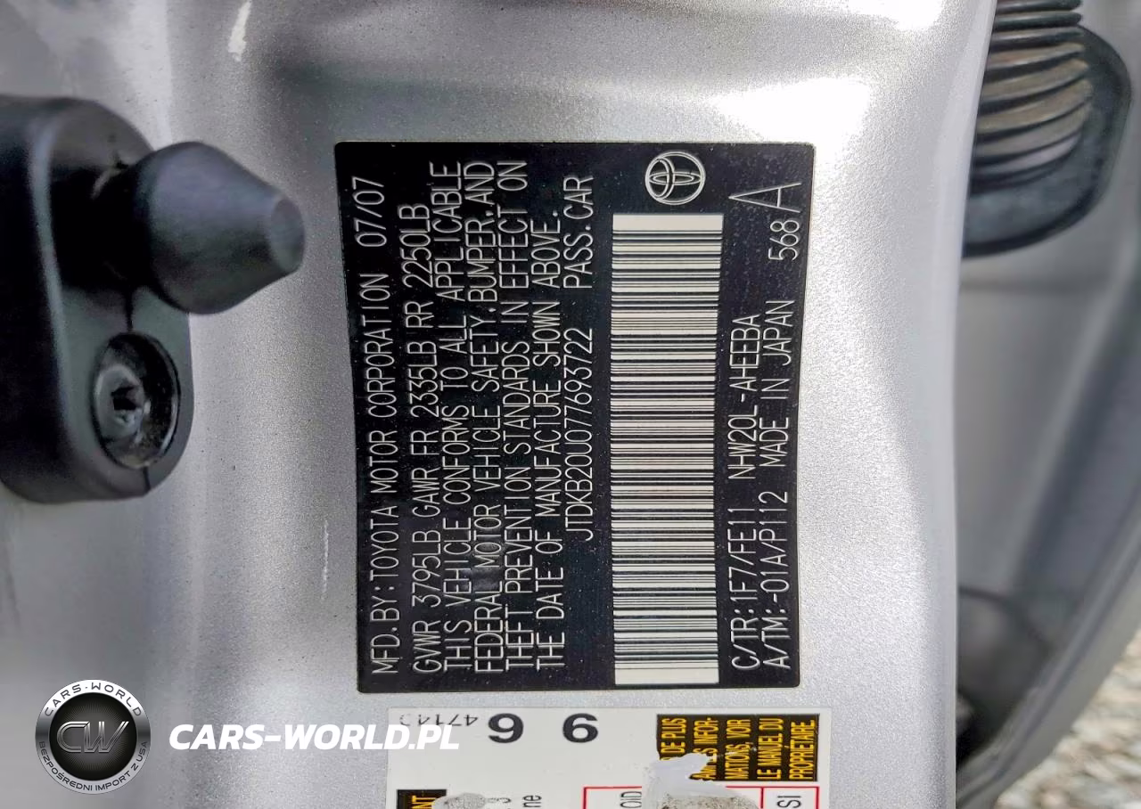 2007 Toyota Prius Touring VIN:JTDKB20U077693722 - 13