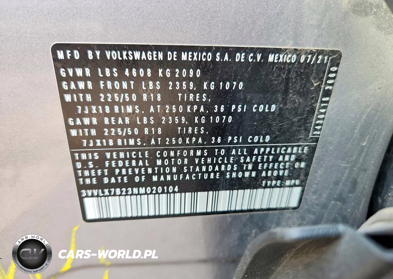 2022 Volkswagen Taos Se Iq Drive VIN:3VVLX7B23NM020104 - 13