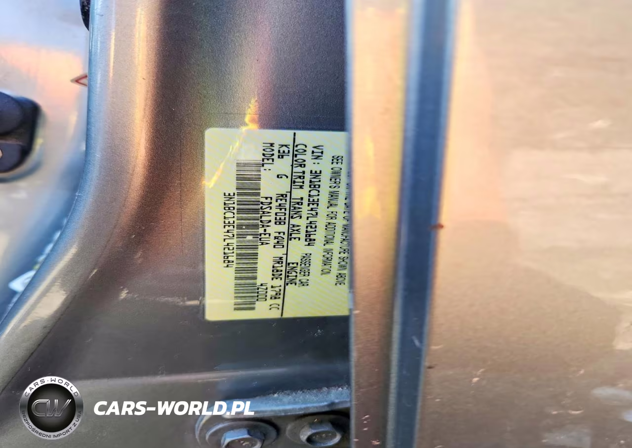 2007 Nissan Versa 1.8 S VIN:3N1BC13E47L421684 - 13