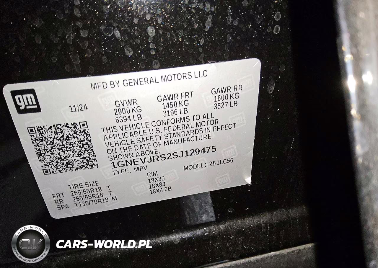 2025 Chevrolet Traverse Z71 VIN:1GNEVJRS2SJ129475 - 13