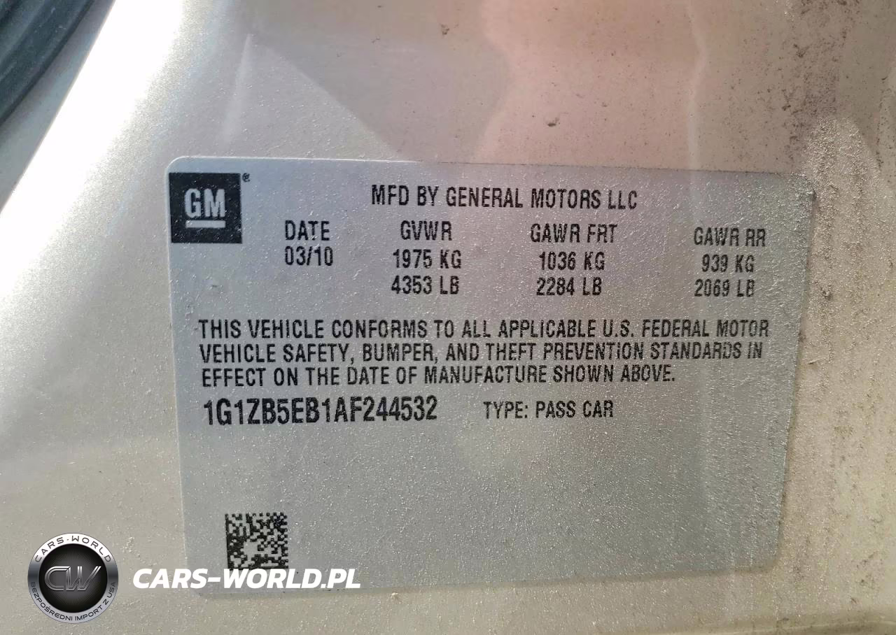 2010 Chevrolet Malibu Ls VIN:1G1ZB5EB1AF244532 - 12
