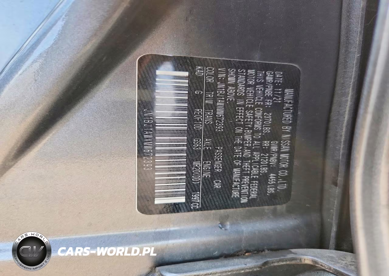 2021 Nissan Rogue Sport S VIN:JN1BJ1AWXMW672393 - 12