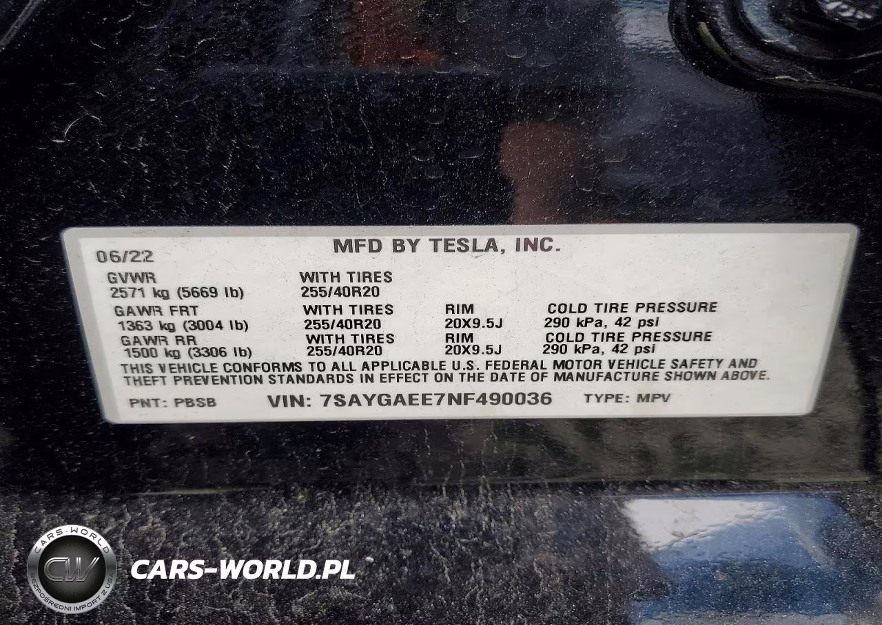 2022 Tesla Model Y VIN:7SAYGAEE7NF490036 - 13