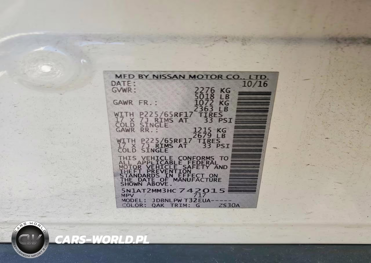 2017 Nissan Rogue S VIN:5N1AT2MM3HC742015 - 13