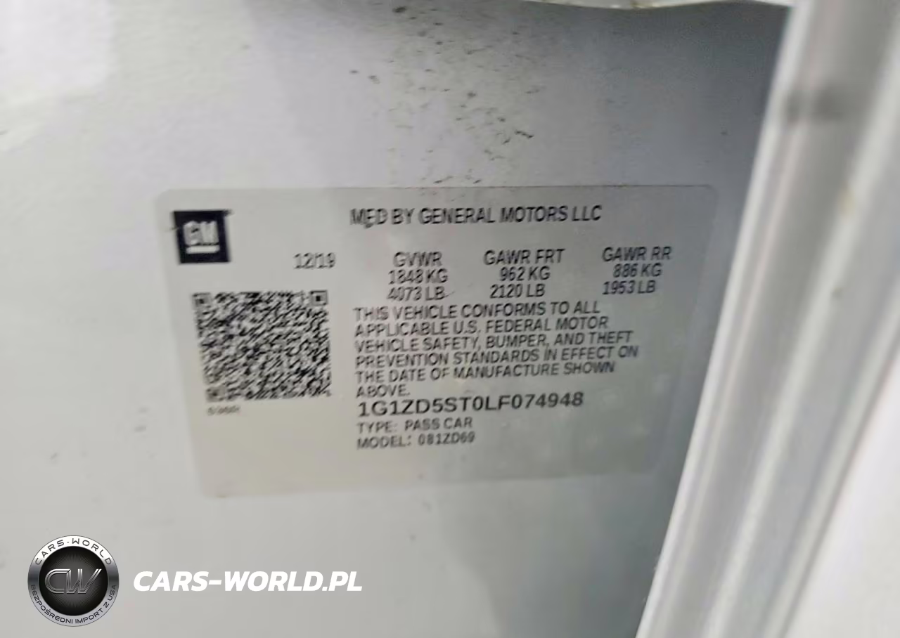 2020 Chevrolet Malibu Lt VIN:1G1ZD5ST0LF074948 - 12