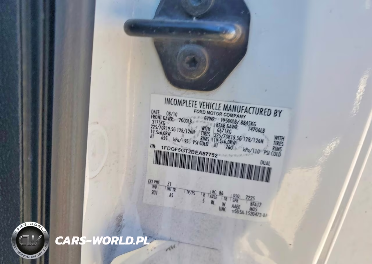 2011 Ford F550 Super Duty VIN:1FDGF5GT2BEA87752 - 12