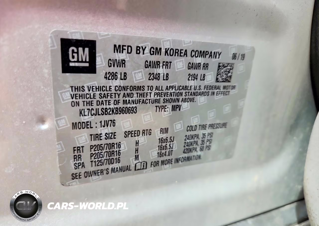 2019 Chevrolet Trax 1Lt VIN:KL7CJLSB2KB960693 - 14