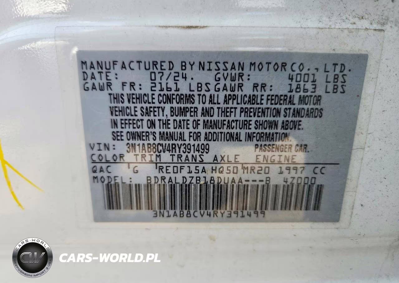 2024 Nissan Sentra Sv VIN:3N1AB8CV4RY391499 - 12