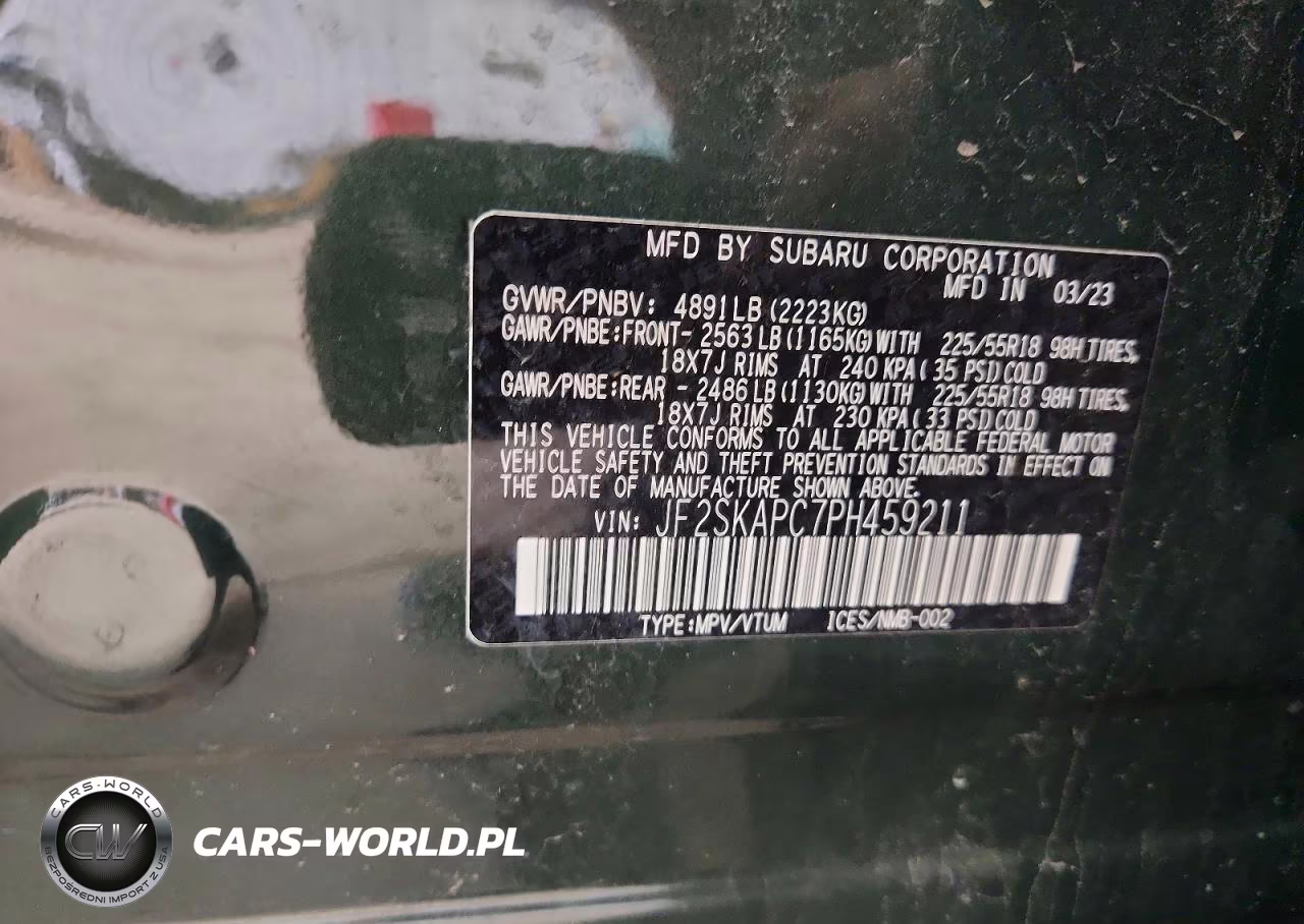 2023 Subaru Forester Limited VIN:JF2SKAPC7PH459211 - 14