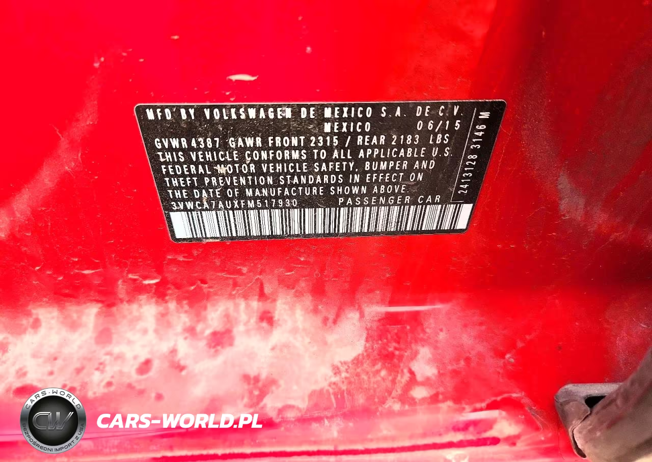 2015 Volkswagen Golf Sportwagen Tdi S VIN:3VWCA7AUXFM517930 - 12